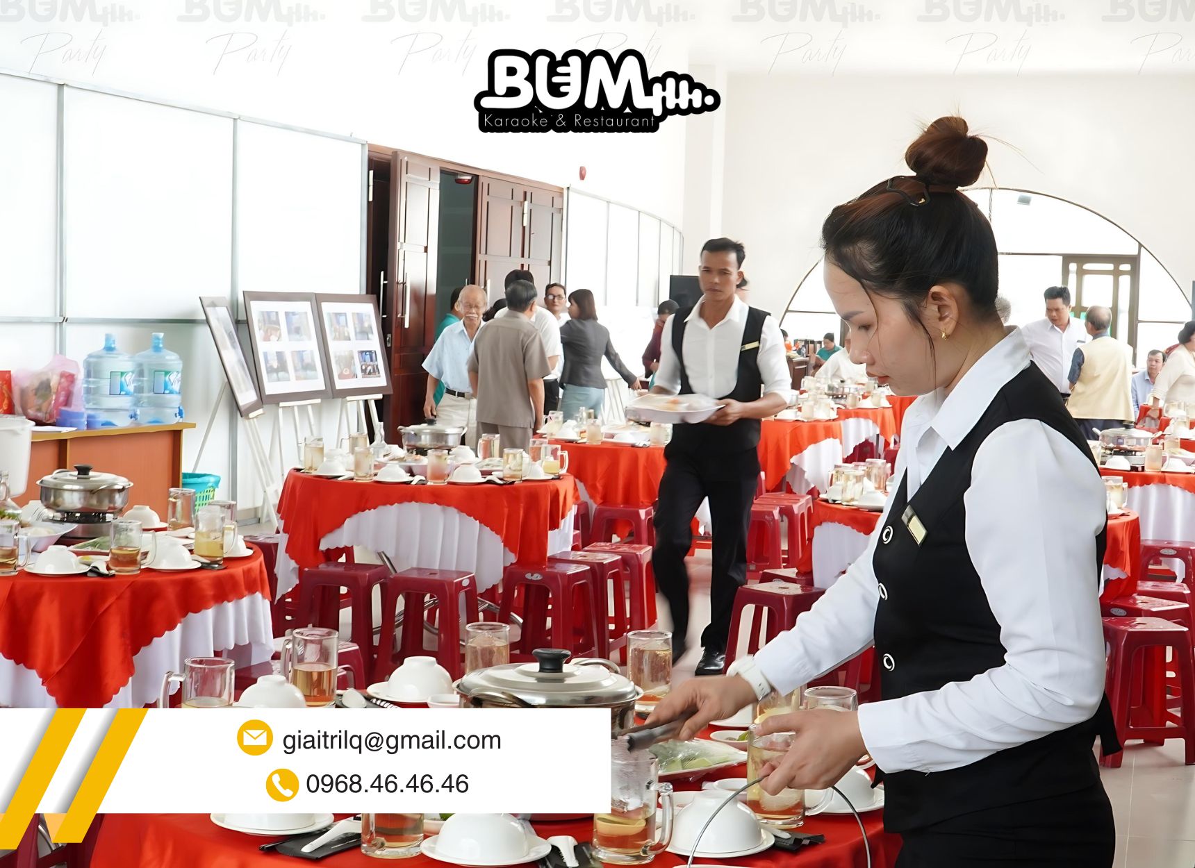 Cung cấp đội ngũ nhân viên phục vụ